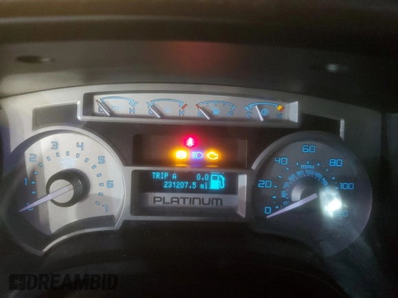 2009 Ford F-150 XL with VIN 1FTPW14V29FA39062, listed as a Copart auction lot 44239455 with 231,207 mi miles and Salvage title. Bid and sale history available at DreamBid. Image 9.