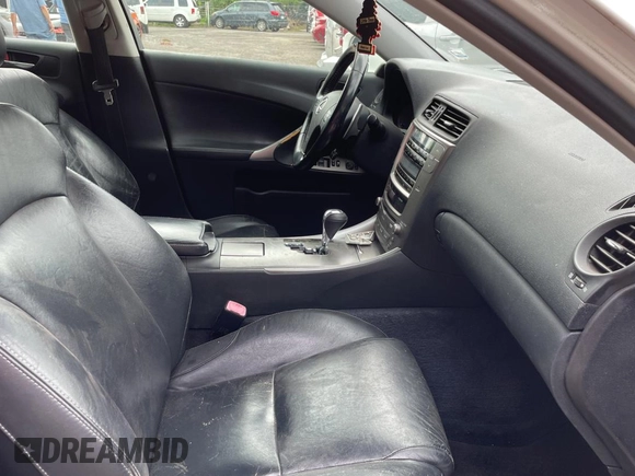 2010 Lexus IS 250 with VIN JTHBF5C21A5109541, listed as a Copart auction lot 60734025 with 243,289 mi miles and Clean title. Bid and sale history available at DreamBid. Image 5.