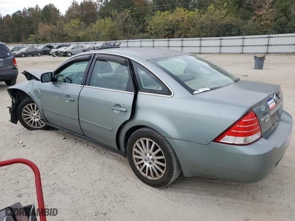 2005 Mercury Montego Premier with VIN 1MEFM42145G606121, listed as a Copart auction lot 78864334 with 0 mi miles and Salvage Title. Bid and sale history available at carsss.com. Image 2.