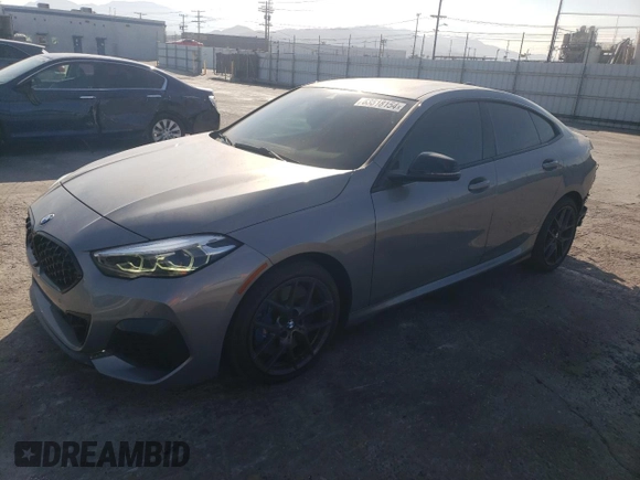 2022 BMW 2 Series M235i xDrive with VIN WBA13AL02N7K71926, listed as a Copart auction lot 63518154 with 31,422 mi miles and Salvage Title. Bid and sale history available at carsss.com. Image 1.