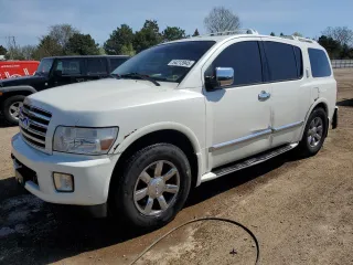 2006 Infiniti QX56 z VIN 5N3AA08C56N812554, wystawiony jako Copart lot #54213945 z przebiegiem 213 894 mil mil oraz Szkoda całkowita • Salvage title. Historia ofert i sprzedaży dostępna na DreamBid. Obrazek 1.