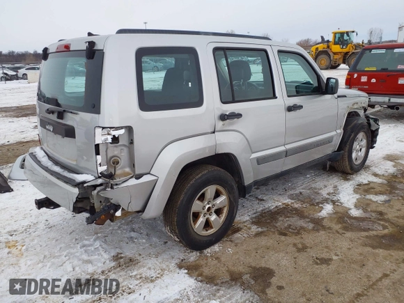 2012 Jeep Liberty Sport with VIN 1C4PJMAK4CW156238, listed as a IAAI auction lot 41579393 with 131,560 mi miles and . Bid and sale history available at carsss.com. Image 4.