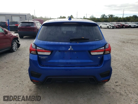 2022 Mitsubishi Outlander Sport ES with VIN JA4ARUAU5NU021908, listed as a Copart auction lot 71338954 with 2,241 mi miles and Salvage Title. Bid and sale history available at carsss.com. Image 6.