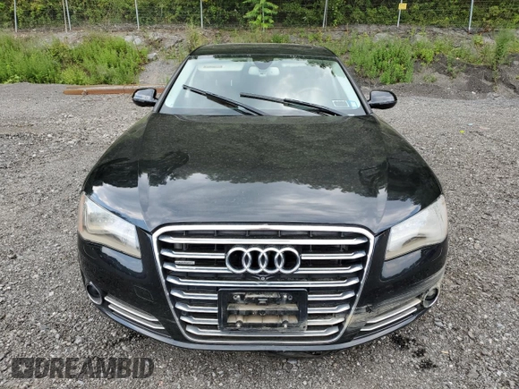 2014 Audi A8 4.0T with VIN WAUR2AFD5EN003923, listed as a Copart auction lot 65389025 with 97,833 mi miles and Salvage title. Bid and sale history available at DreamBid. Image 5.