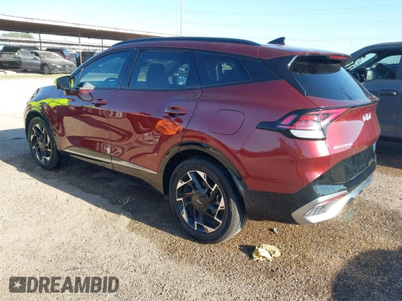 2023 Kia Sportage SX-Prestige with VIN 5XYK53AF4PG114795, listed as a IAAI auction lot 41968650 with 19,880 mi miles and . Bid and sale history available at DreamBid. Image 3.