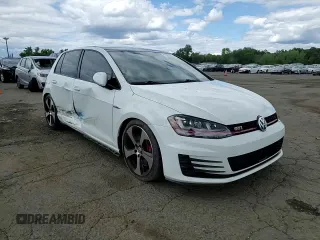 2017 Volkswagen Golf GTI S with VIN 3VW447AU2HM006775, listed as a Copart auction lot 58157214 with 48,713 mi miles and Salvage Title. Bid and sale history available at carsss.com. Image 10.
