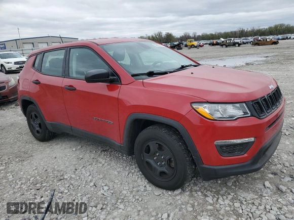 2020 Jeep Compass Sport z VIN 3C4NJCABXLT166098, wystawiony jako Copart lot #50807445 z przebiegiem 87 719 mil mil oraz Szkoda całkowita • Salvage title. Historia ofert i sprzedaży dostępna na DreamBid. Obrazek 4.
