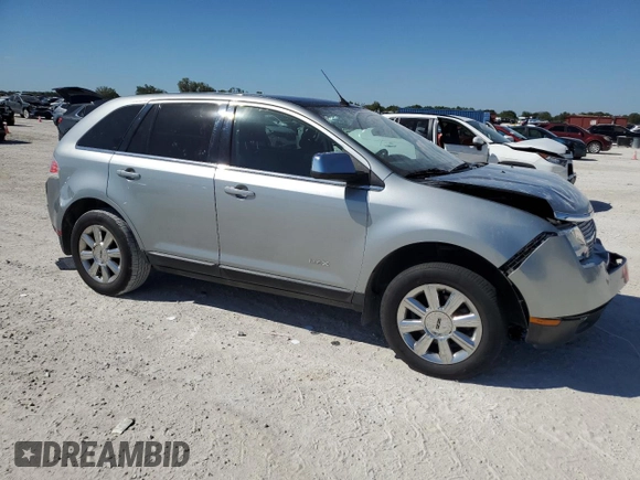 2007 Lincoln MKX with VIN 2LMDU68C47BJ19542, listed as a Copart auction lot 48956355 with 118,942 mi miles and Salvage Title. Bid and sale history available at carsss.com. Image 4.