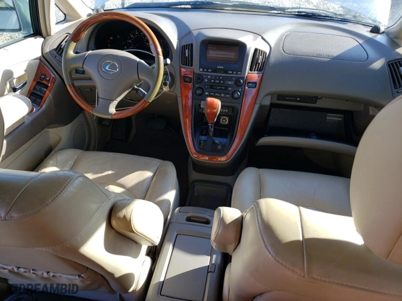 2003 Lexus RX 300 with VIN JTJGF10U330163300, listed as a Copart auction lot 85554634 with 207,947 mi miles and Salvage Title. Bid and sale history available at carsss.com. Image 8.