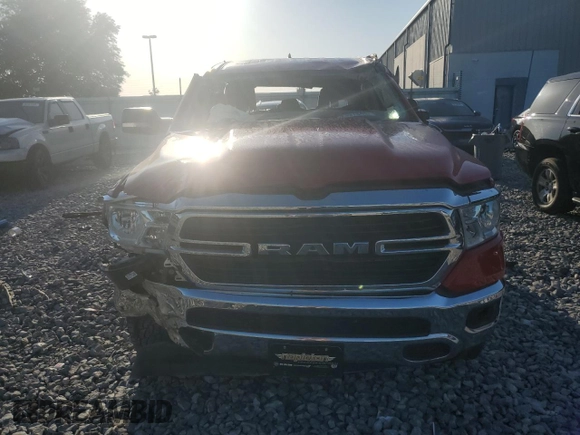 2019 Ram 1500 Big Horn/Lone Star with VIN 1C6SRFFTXKN854008, listed as a Copart auction lot 52307845 with 62,757 mi miles and Non Repairable. Bid and sale history available at carsss.com. Image 5.