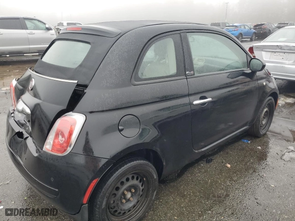 2013 FIAT 500 Pop with VIN 3C3CFFDR5DT686315, listed as a Copart auction lot 43109845 with 0 miles and Salvage Title. Bid and sale history available at carsss.com. Image 3.