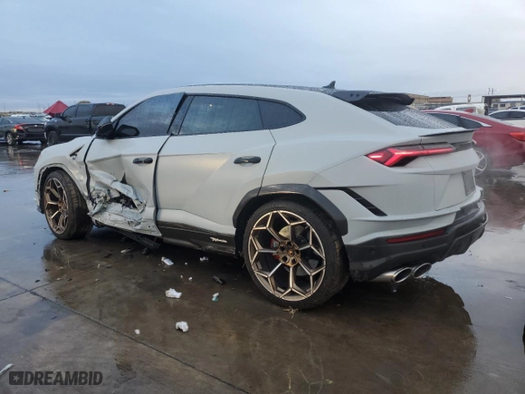 2023 Lamborghini Urus Performante with VIN ZPBUC3ZL1PLA27460, listed as a Copart auction lot 83781864 with 9,091 mi miles and Salvage Title. Bid and sale history available at carsss.com. Image 2.