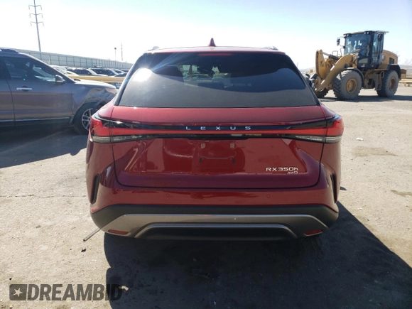 2024 Lexus RX with VIN 2T2BBMCA5RC048221, listed as a Copart auction lot 47268565 with 7,740 mi miles and Salvage Title. Bid and sale history available at carsss.com. Image 6.