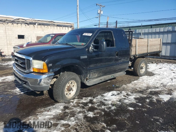 2001 Ford Super Duty F-250 XL with VIN 1FTNX21L31ED75892, listed as a Copart auction lot 89379615 with 299,874 mi miles and Salvage Title. Bid and sale history available at carsss.com. Image 1.