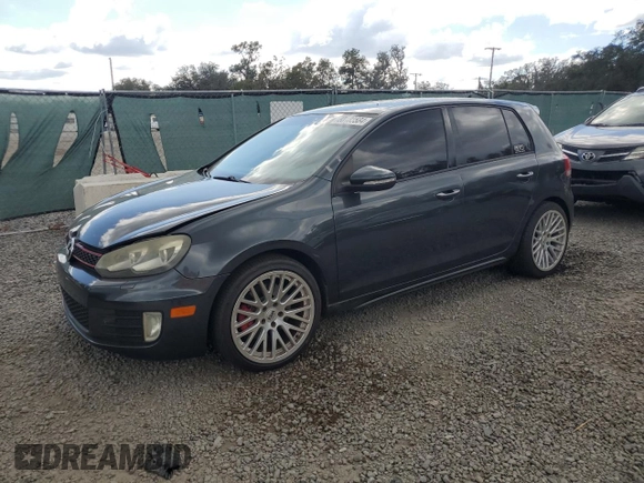 2010 Volkswagen GTI with VIN WVWHV7AJ6AW090189, listed as a Copart auction lot 80183584 with 141,741 mi miles and Salvage Title. Bid and sale history available at carsss.com. Image 1.