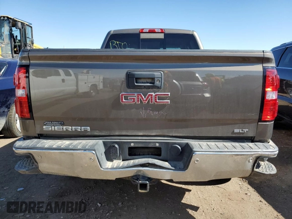 2015 GMC Sierra 1500 SLT with VIN 3GTU2VEJ7FG239592, listed as a Copart auction lot 47997515 with 80,889 mi miles and Salvage Title. Bid and sale history available at DreamBid. Image 6.