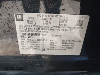 2015 GMC Sierra 2500HD available WiFi Denali with VIN 1GT120E86FF567722, listed as a IAAI auction lot 41603473 with 176,312 mi miles. Bid and sale history available at carsss.com. Image 9.