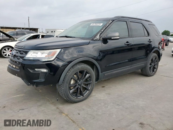 2018 Ford Explorer XLT z VIN 1FM5K7D87JGA54957, wystawiony jako Copart lot #56703225 z przebiegiem 56 172 mil mil oraz Szkoda całkowita • Salvage title. Historia ofert i sprzedaży dostępna na DreamBid. Obrazek 1.