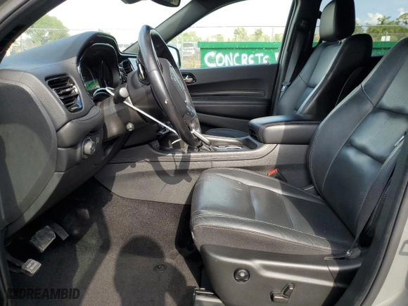 2022 Dodge Durango GT Plus with VIN 1C4RDJDG4NC217291, listed as a Copart auction lot 51595665 with 47,690 mi miles and Clean Title. Bid and sale history available at carsss.com. Image 7.