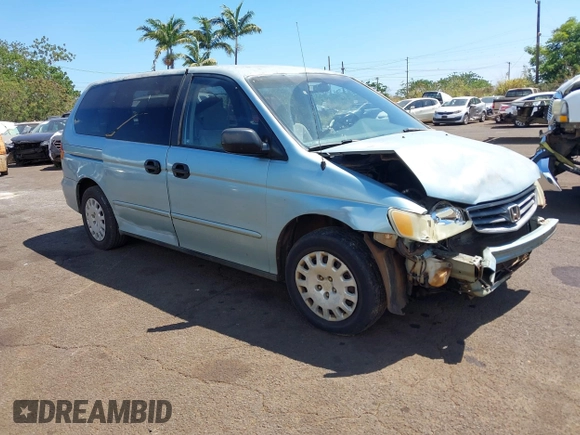 2003 Honda Odyssey LX z VIN 5FNRL18513B153917, wystawiony jako IAAI lot #41914791 z przebiegiem Nie podano mil oraz . Historia ofert i sprzedaży dostępna na DreamBid. Obrazek 1.