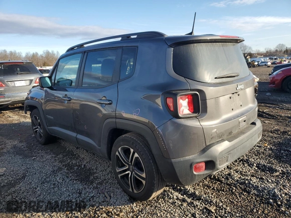 2020 Jeep Renegade Altitude with VIN ZACNJABB0LPL67208, listed as a Copart auction lot 43326665 with 118,757 mi miles and Salvage Title. Bid and sale history available at DreamBid. Image 2.