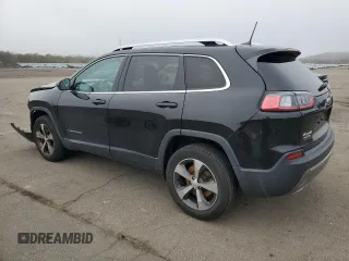 2019 Jeep Cherokee Limited with VIN 1C4PJMDX5KD421346, listed as a Copart auction lot 50021135 with 39,000 mi miles and Salvage Title. Bid and sale history available at carsss.com. Image 2.
