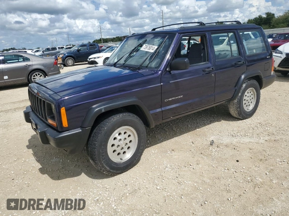 1998 Jeep Cherokee Sport with VIN 1J4FJ68S1WL149793, listed as a Copart auction lot 73976814 with 0 mi miles and Salvage Title. Bid and sale history available at carsss.com. Image 1.