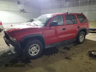 2003 Dodge Durango Sport with VIN 1D4HS38N93F622437, listed as a Copart auction lot 43957465 with 190,006 mi miles and Clean title. Bid and sale history available at DreamBid. Image 1.