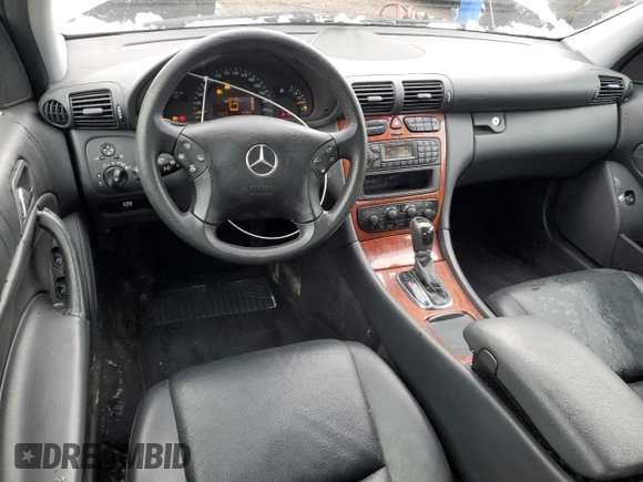 2004 Mercedes-Benz C 230 Kompressor with VIN WDBRF40J74F543823, listed as a Copart auction lot 49698565 with 114,644 mi miles and Salvage title. Bid and sale history available at DreamBid. Image 8.