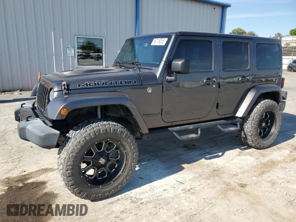 2017 Jeep Wrangler Unlimited Sahara with VIN 1C4BJWEG0HL727423, listed as a Copart auction lot 56719285 with 62,965 mi miles and Salvage title. Bid and sale history available at DreamBid. Image 1.