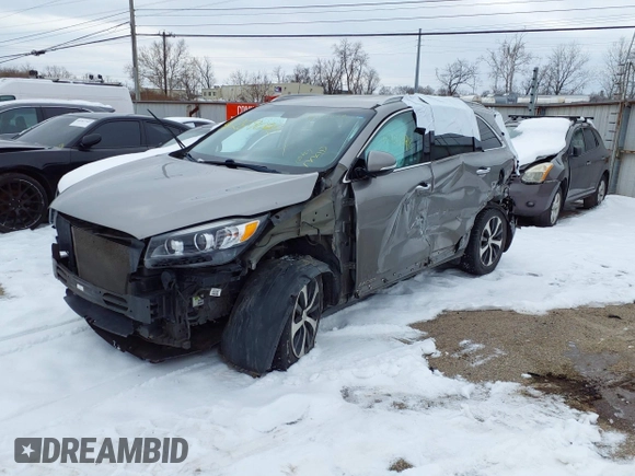 2018 Kia Sorento EX with VIN 5XYPHDA55JG420454, listed as a IAAI auction lot 41456515 with 96,108 mi miles and . Bid and sale history available at carsss.com. Image 2.