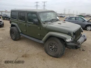 2021 Jeep Wrangler Unlimited Sahara Altitude с VIN 1C4HJXEN3MW668178, выставлен на аукционе Copart как лот 53570985 с пробегом Не указан миль и Списание • Salvage title. История ставок и продаж доступна на DreamBid. Изображение 4.