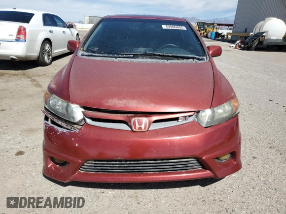 2008 Honda Civic Cpe Si with VIN 2HGFG21538H700549, listed as a Copart auction lot 49506865 with 147,545 mi miles and Salvage Title. Bid and sale history available at carsss.com. Image 5.