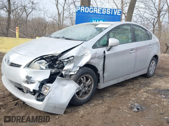 2010 Toyota Prius II with VIN JTDKN3DU8A0119389, listed as a IAAI auction lot 41705483 with 207,737 mi miles. Bid and sale history available at carsss.com. Image 6.