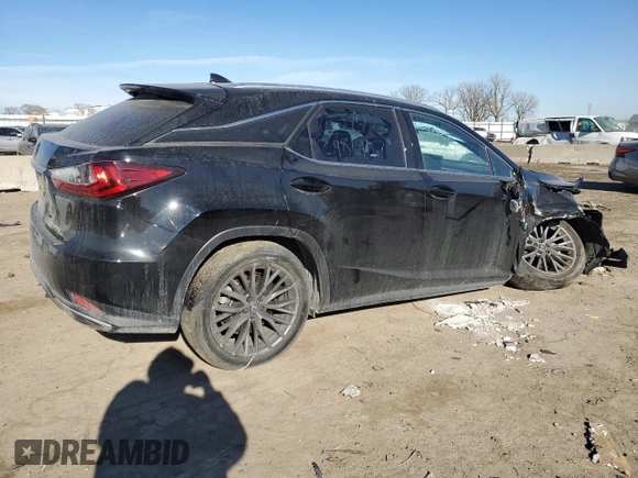 2021 Lexus RX 350 F Sport with VIN 2T2SZMDAXMC285354, listed as a Copart auction lot 42244595 with 41,779 mi miles and Salvage title. Bid and sale history available at DreamBid. Image 3.