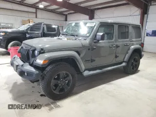 2021 Jeep Wrangler Unlimited Sahara z VIN 1C4HJXEGXMW626799, wystawiony jako Copart lot #51262405 z przebiegiem 32 918 mil mil oraz Szkoda całkowita • Salvage title. Historia ofert i sprzedaży dostępna na DreamBid. Obrazek 1.