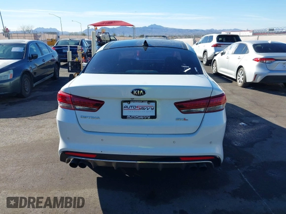 2016 Kia Optima SXL Turbo with VIN 5XXGV4L23GG115933, listed as a IAAI auction lot 41637267 with 83,348 mi miles. Bid and sale history available at carsss.com. Image 16.
