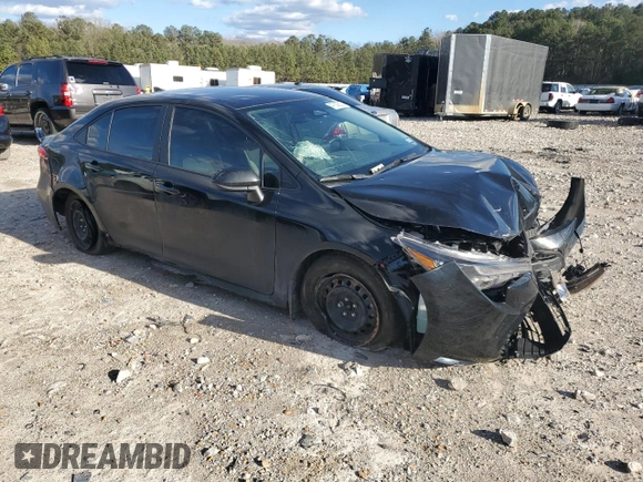 2024 Toyota Corolla LE with VIN 5YFB4MDE9RP221142, listed as a Copart auction lot 47829525 with 0 mi miles and Salvage Title. Bid and sale history available at carsss.com. Image 4.
