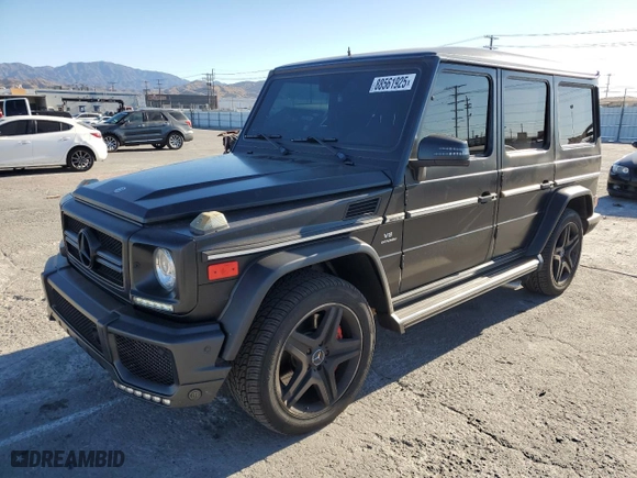 2014 Mercedes-Benz G-Class G 63 AMG with VIN WDCYC7DF7EX221315, listed as a Copart auction lot 88561925 with NaN miles and Salvage Title. Bid and sale history available at carsss.com. Image 1.