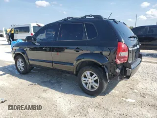 2007 Hyundai Tucson SE with VIN KM8JN12D07U623645, listed as a Copart auction lot 43242735 with 146,102 mi miles and Salvage Title. Bid and sale history available at carsss.com. Image 2.