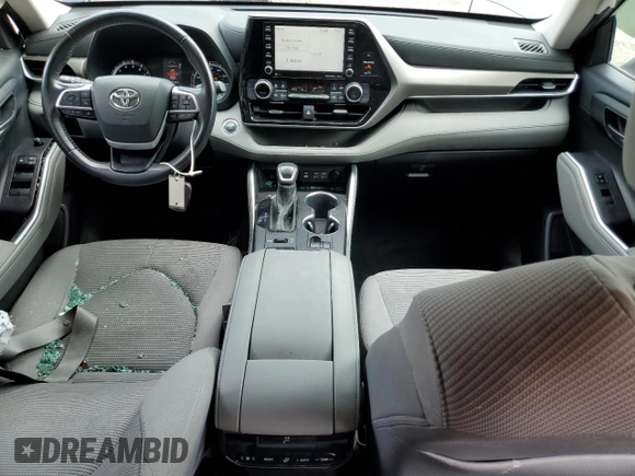 2022 Toyota Highlander LE z VIN 5TDBZRBH4NS176057, wystawiony jako Copart lot #60428025 z przebiegiem 54 600 mil mil oraz Szkoda całkowita • Salvage title. Historia ofert i sprzedaży dostępna na DreamBid. Obrazek 8.
