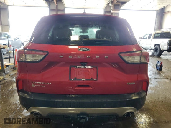2021 Ford Escape Titanium Hybrid with VIN 1FMCU9DZ0MUB17327, listed as a Copart auction lot 56545325 with 36,368 mi miles and Salvage title. Bid and sale history available at DreamBid. Image 6.
