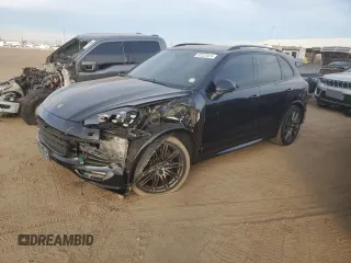 2017 Porsche Cayenne GTS with VIN WP1AD2A28HLA83870, listed as a Copart auction lot 87222024 with 48,476 mi miles and Salvage title. Bid and sale history available at DreamBid. Image 1.