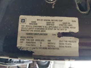 1996 Chevrolet Tahoe z VIN 1GNEK13R3TJ387858, wystawiony jako IAAI lot #41675147 z przebiegiem 196 811 mil mil oraz . Historia ofert i sprzedaży dostępna na DreamBid. Obrazek 9.