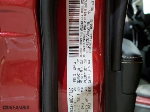 2015 Jeep Cherokee Latitude with VIN 1C4PJMCS2FW588909, listed as a Copart auction lot 48317885 with 125,810 mi miles and Salvage Title. Bid and sale history available at carsss.com. Image 13.