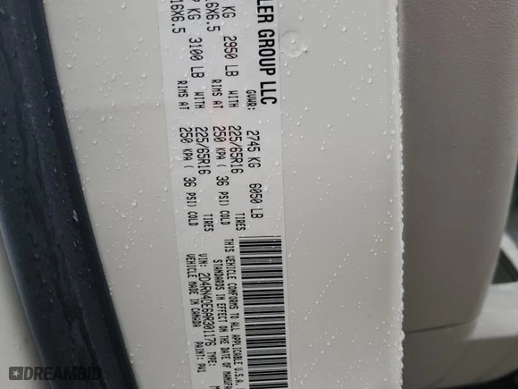 2010 Dodge Grand Caravan SE with VIN 2D4RN4DE6AR301176, listed as a Copart auction lot 49829955 with 69,791 mi miles and Salvage Title. Bid and sale history available at carsss.com. Image 13.