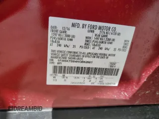 2017 Ford Explorer with VIN 1FM5K7B84HGB62661, listed as a Copart auction lot 53050855 with 106,320 mi miles and Salvage title. Bid and sale history available at DreamBid. Image 16.