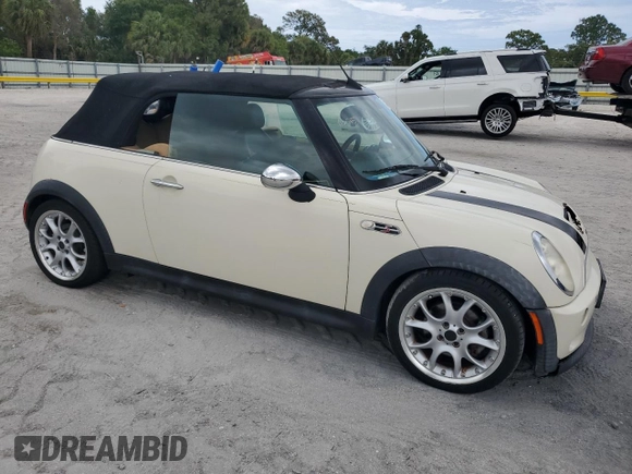 2006 MINI Convertible S with VIN WMWRH335X6TK57115, listed as a Copart auction lot 55756115 with 76,130 mi miles and Clean Title. Bid and sale history available at DreamBid. Image 4.