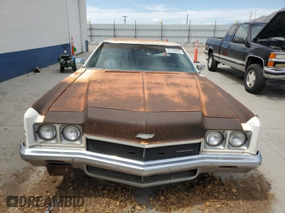 1972 Chevrolet Impala с VIN 1M47R2C175845, выставлен на аукционе Copart как лот 57104455 с пробегом 23 888 миль миль и Чистый • Clean title. История ставок и продаж доступна на DreamBid. Изображение 5.