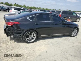 2018 Genesis G80 3.8L z VIN KMHGN4JE1JU265162, wystawiony jako Copart lot #54586385 z przebiegiem 142 247 mil mil oraz Tytuł czysty. Historia ofert i sprzedaży dostępna na DreamBid. Obrazek 3.